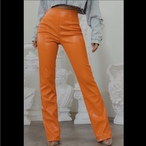 Orange Flare Pant- Medium